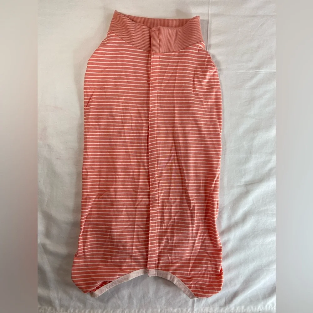 Recovery Suit for Dogs pink Stripes, Size XL‎